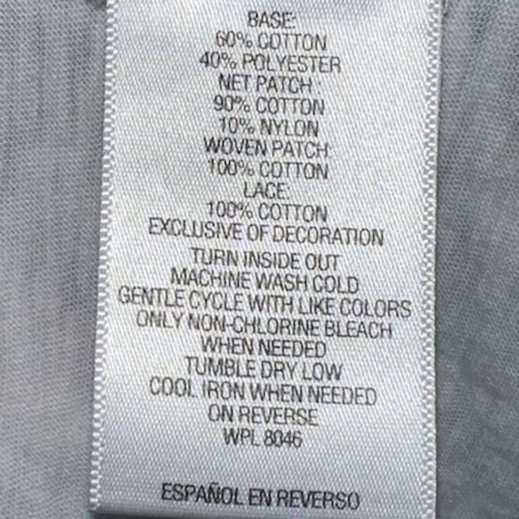 Style and Company Embroidered Mesh Top - Beach Day White - Picture 8 of 9